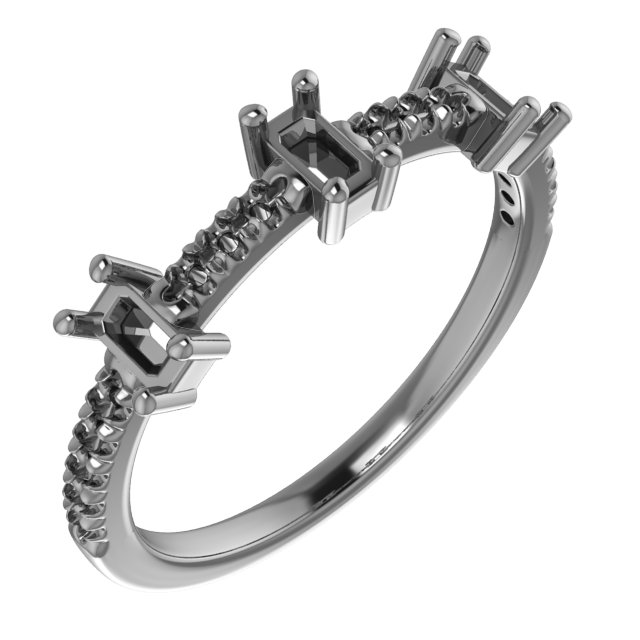 2 mm Round Anniversary Band Mounting