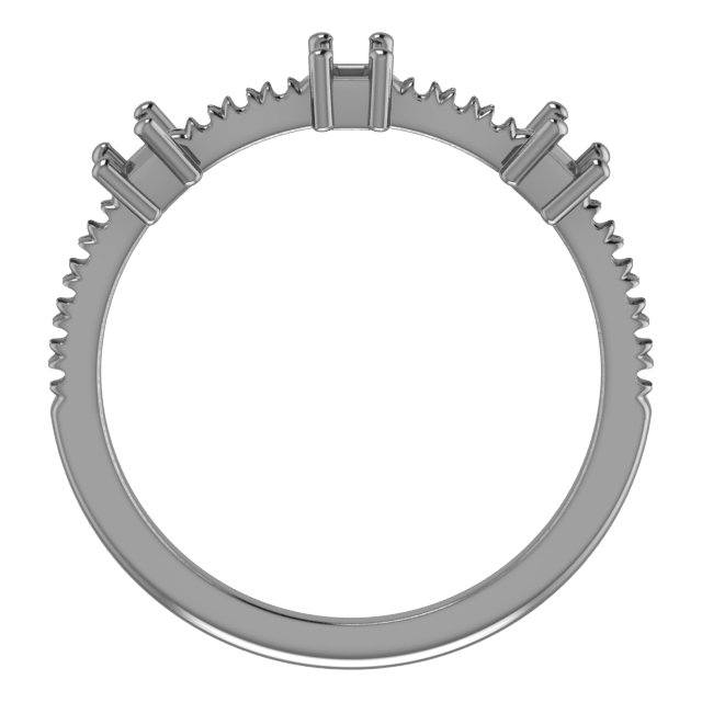 2 mm Round Anniversary Band Mounting view 2