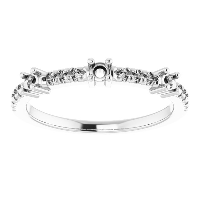 14K White 1/4 CTW Diamond Anniversary Band