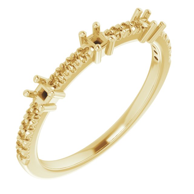 Accented Three-Stone Anniversary Band