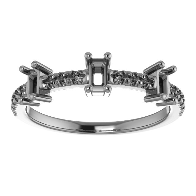 2 mm Round Anniversary Band Mounting view 3