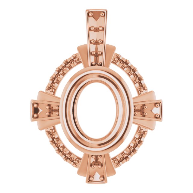 Bezel-Set Accented Pendant