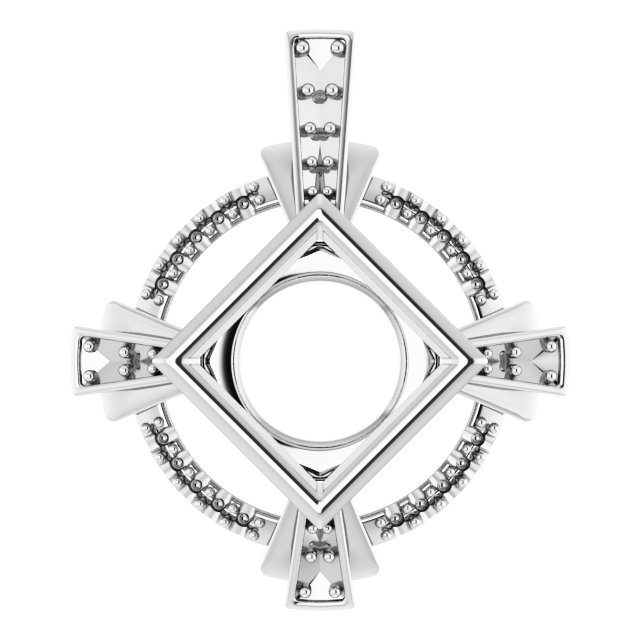 Bezel-Set Accented Pendant