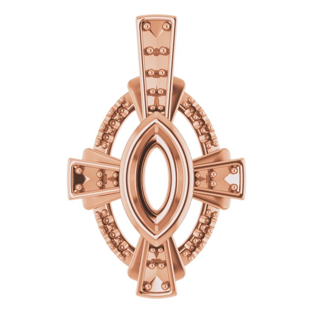 Bezel-Set Accented Pendant