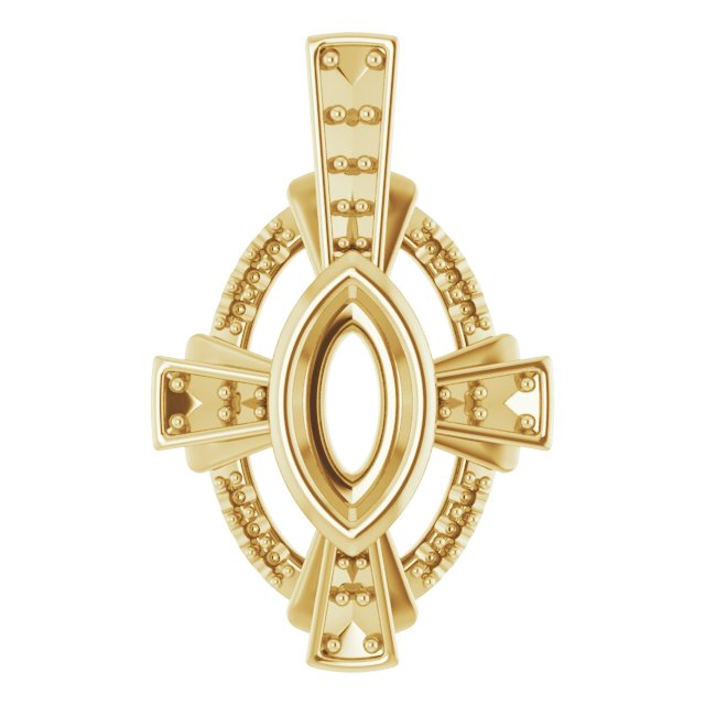 Bezel-Set Accented Pendant