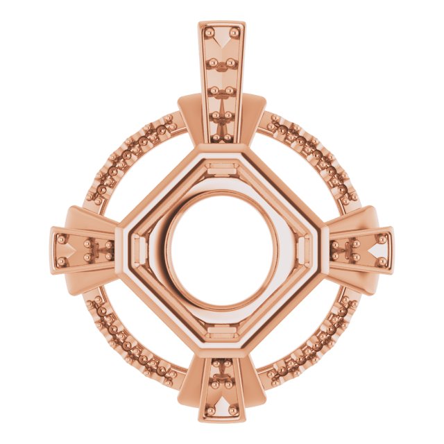 Bezel-Set Accented Pendant