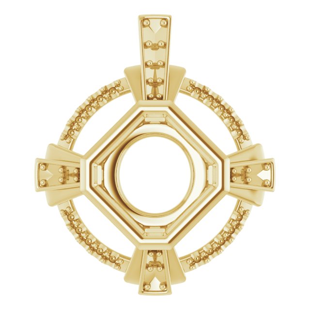 Bezel-Set Accented Pendant