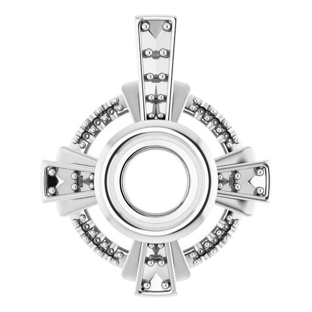 Bezel-Set Accented Pendant