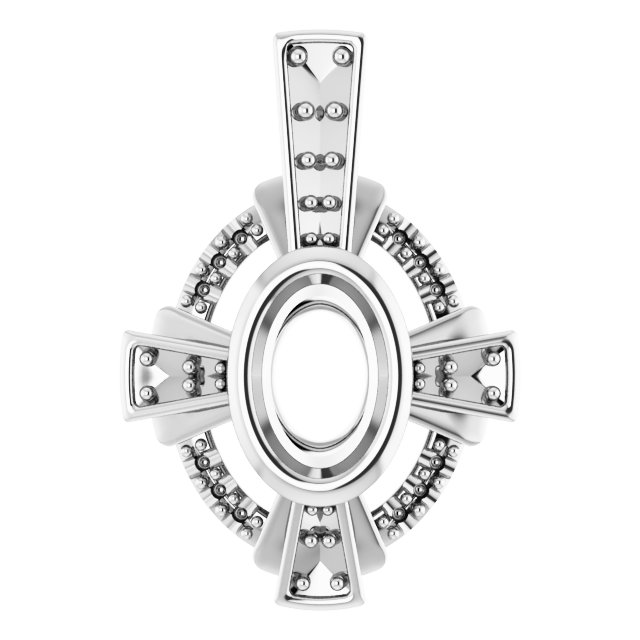 Bezel-Set Accented Pendant