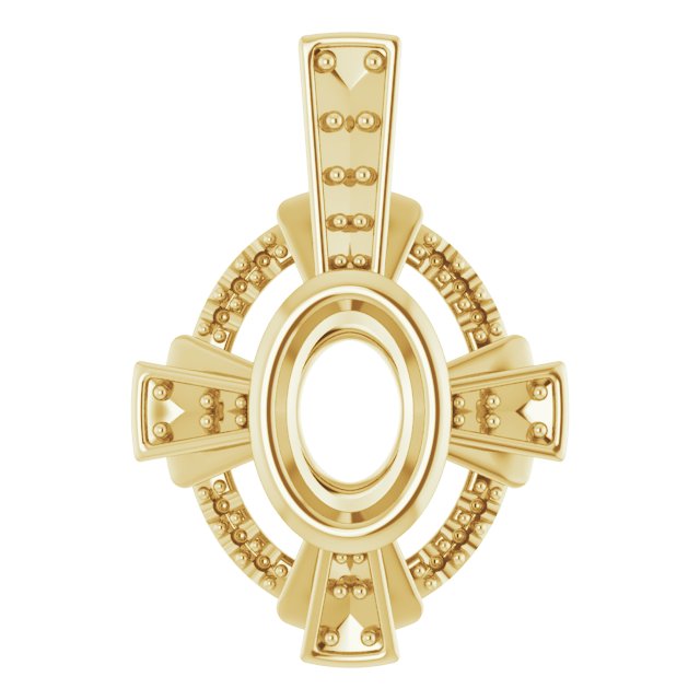 Bezel-Set Accented Pendant