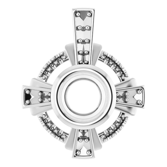 Bezel-Set Accented Pendant