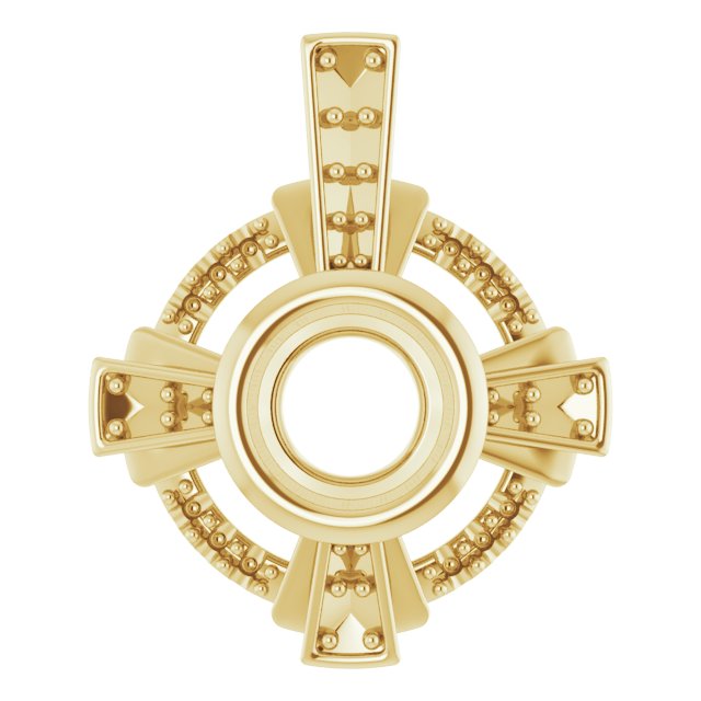 Bezel-Set Accented Pendant