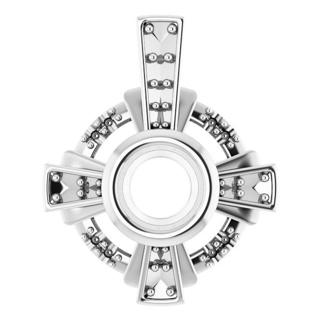 Bezel-Set Accented Pendant