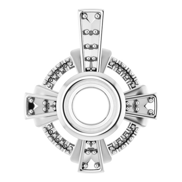 Bezel-Set Accented Pendant