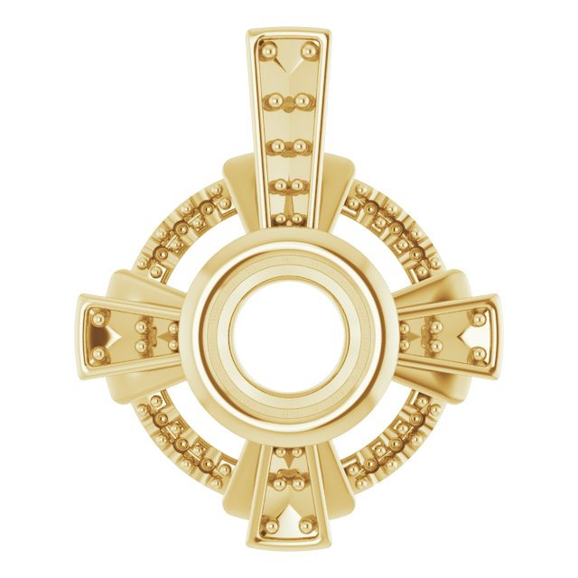 Bezel-Set Accented Pendant