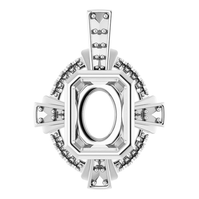 Bezel-Set Accented Pendant