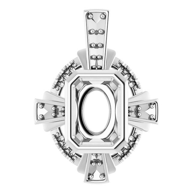 Bezel-Set Accented Pendant