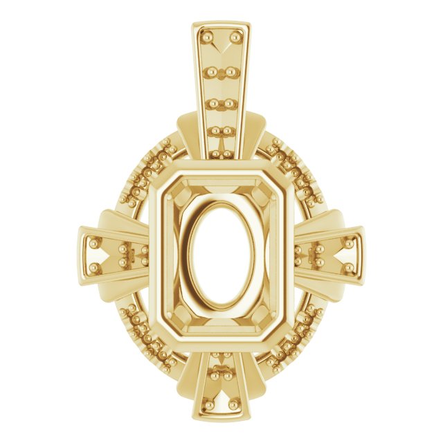 Bezel-Set Accented Pendant