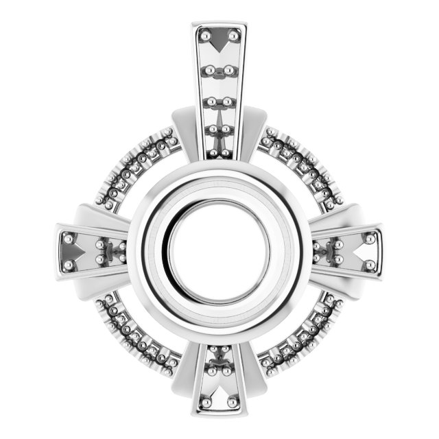 Bezel-Set Accented Pendant