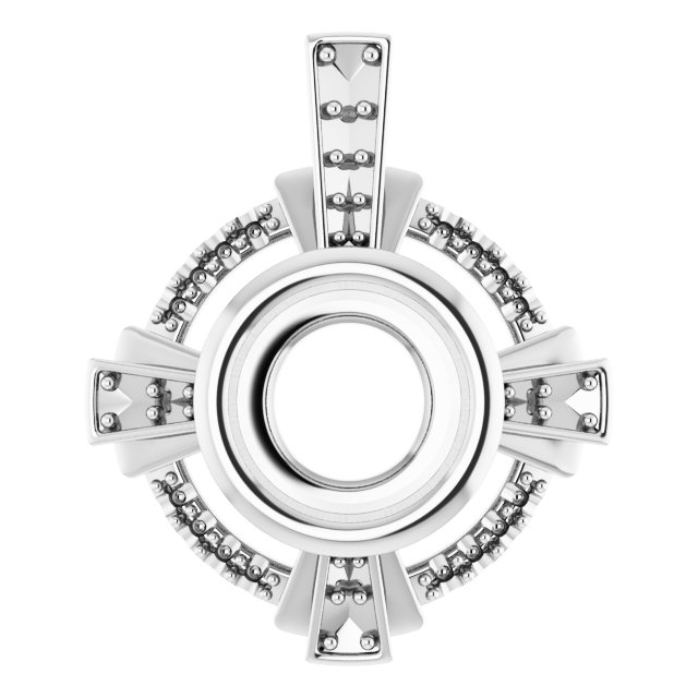 Bezel-Set Accented Pendant