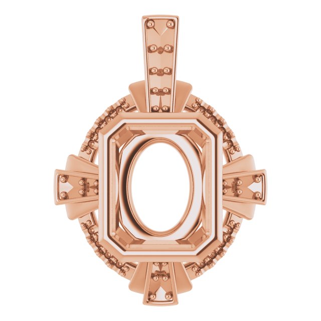 Bezel-Set Accented Pendant