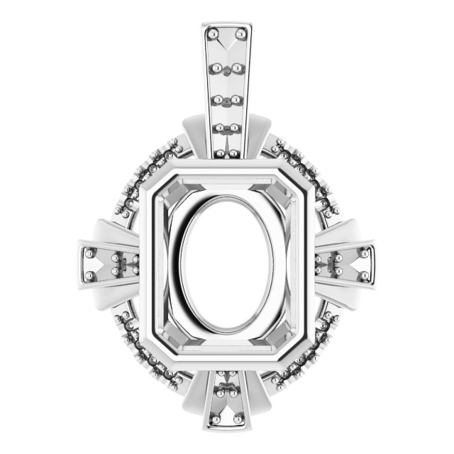 Bezel-Set Accented Pendant