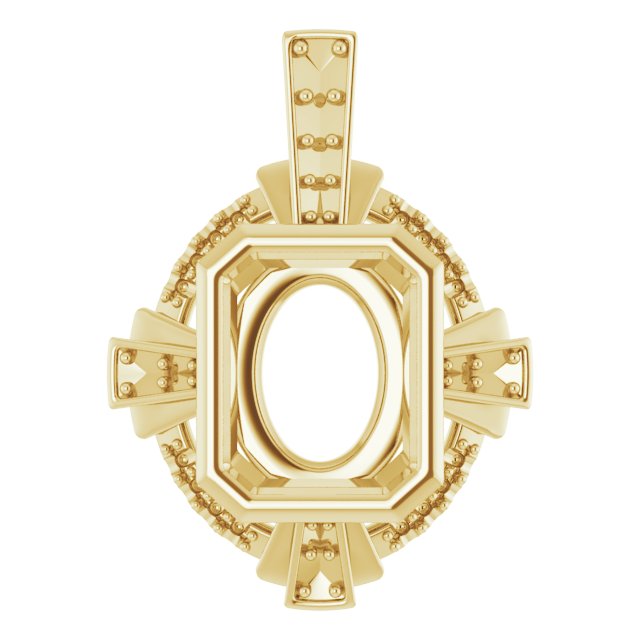 Bezel-Set Accented Pendant