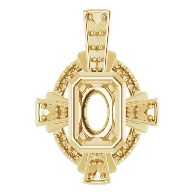 Bezel-Set Accented Pendant
