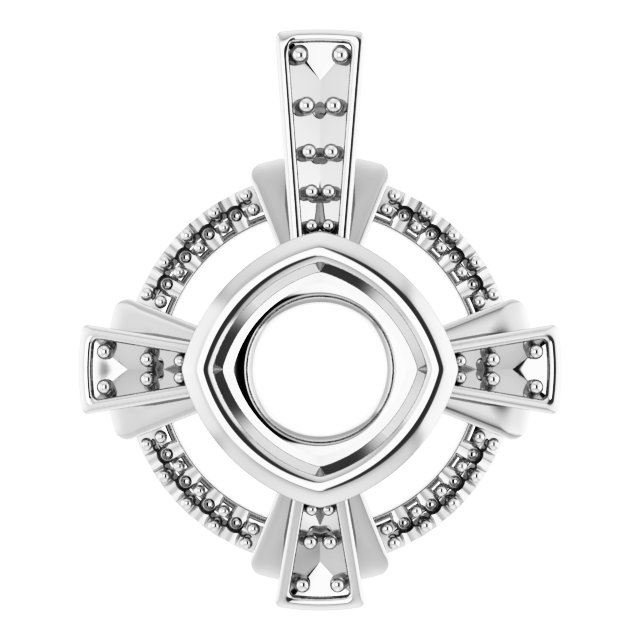 Bezel-Set Accented Pendant