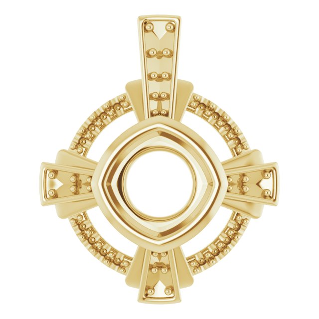 Bezel-Set Accented Pendant