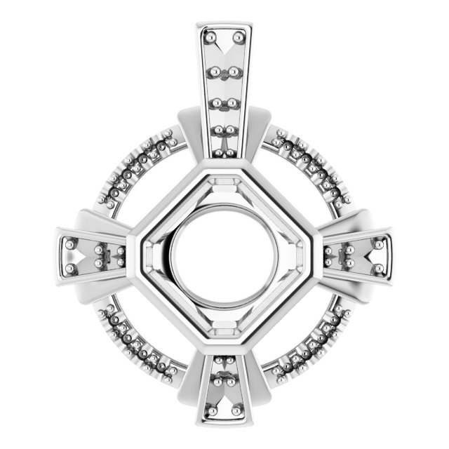 Bezel-Set Accented Pendant