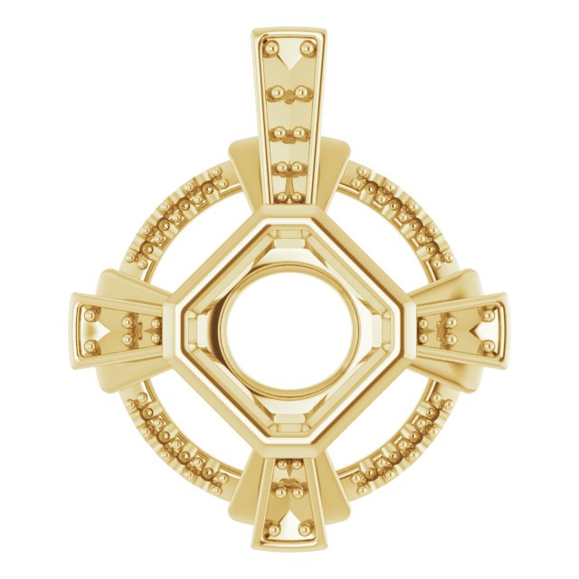 Bezel-Set Accented Pendant