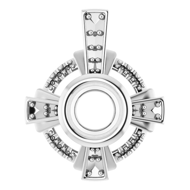 Bezel-Set Accented Pendant