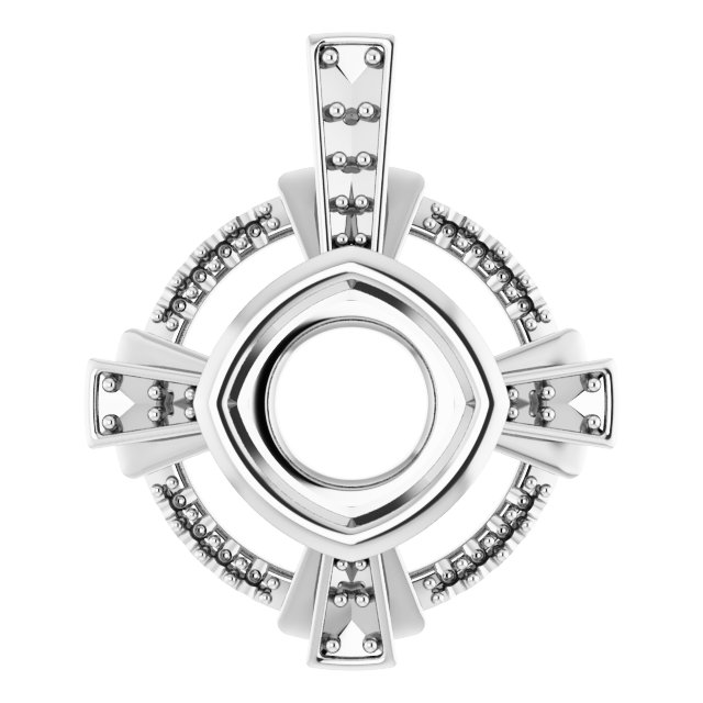 Bezel-Set Accented Pendant