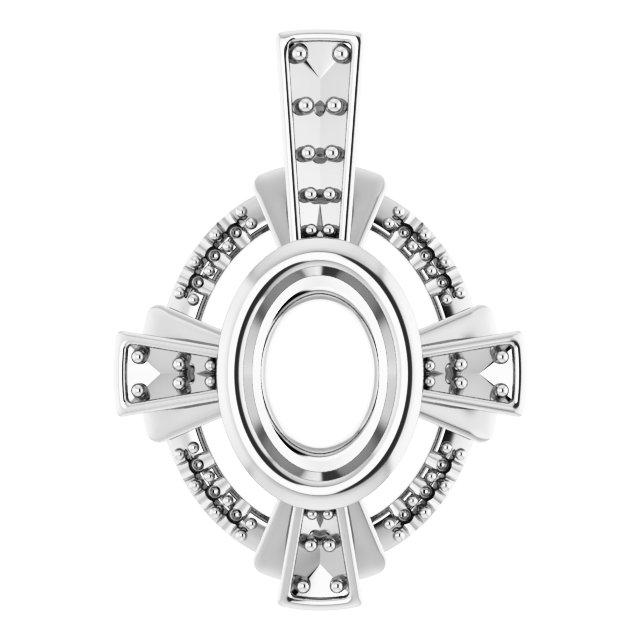 Bezel-Set Accented Pendant