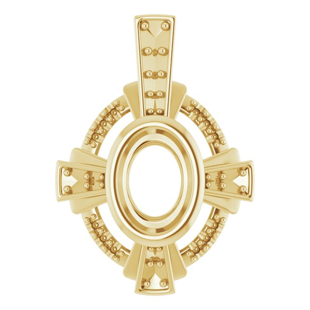 Bezel-Set Accented Pendant