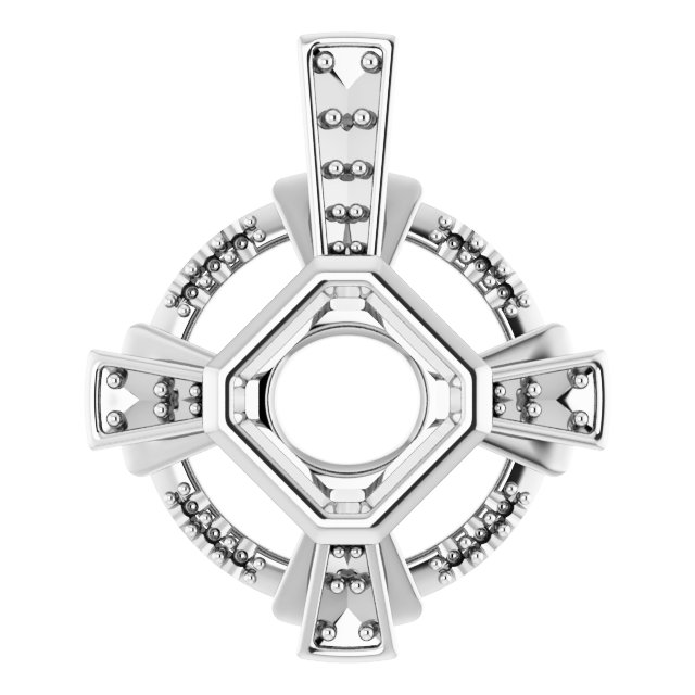 Bezel-Set Accented Pendant