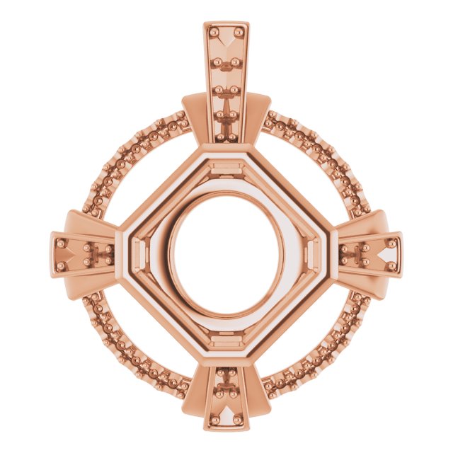Bezel-Set Accented Pendant