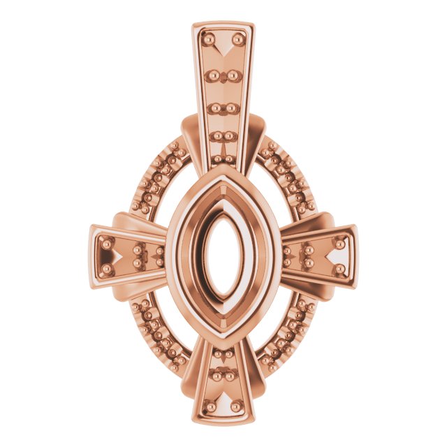 Bezel-Set Accented Pendant
