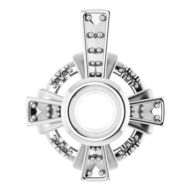 Bezel-Set Accented Pendant