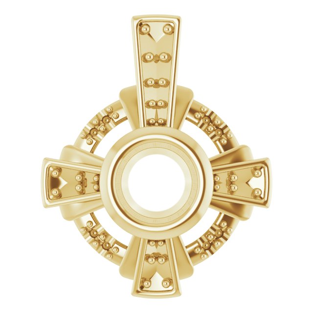 Bezel-Set Accented Pendant