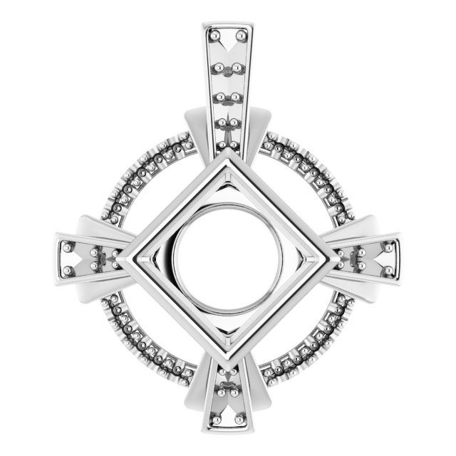 Bezel-Set Accented Pendant