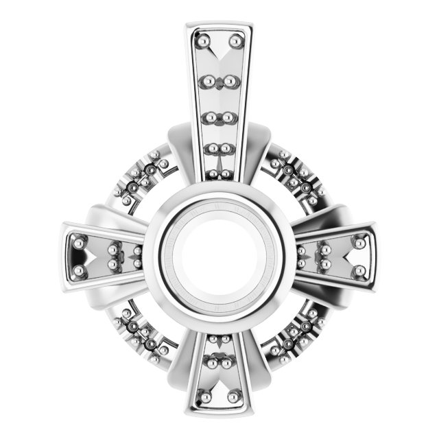 Bezel-Set Accented Pendant
