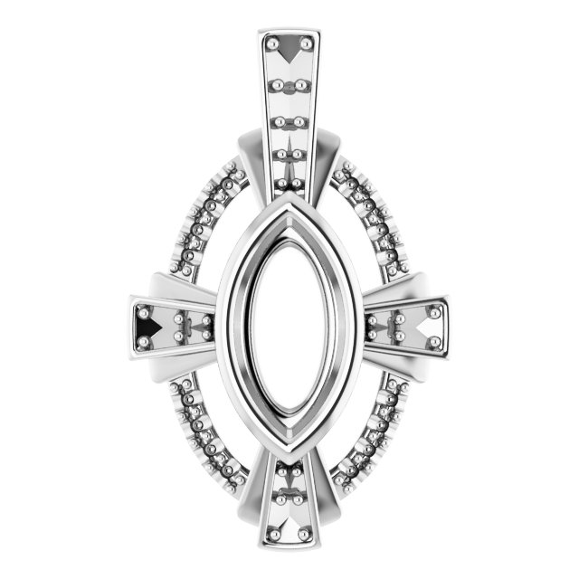 Bezel-Set Accented Pendant