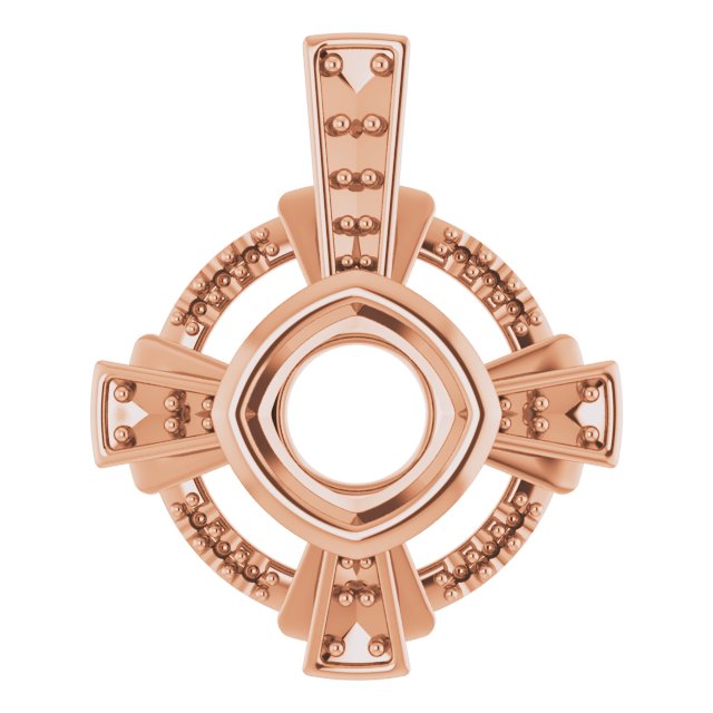 Bezel-Set Accented Pendant