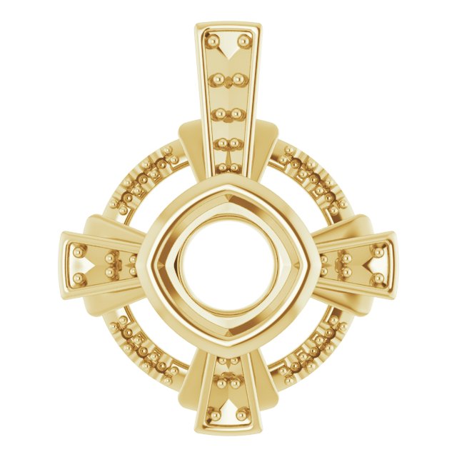 Bezel-Set Accented Pendant