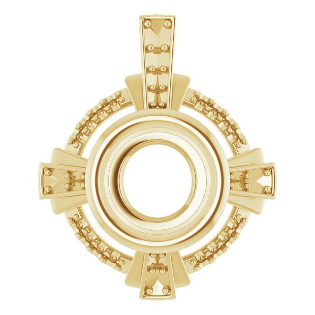 Bezel-Set Accented Pendant
