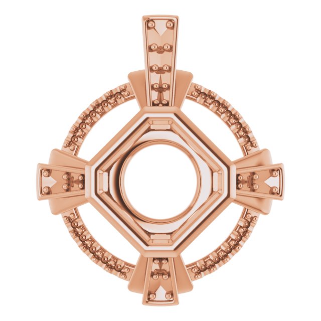 Bezel-Set Accented Pendant