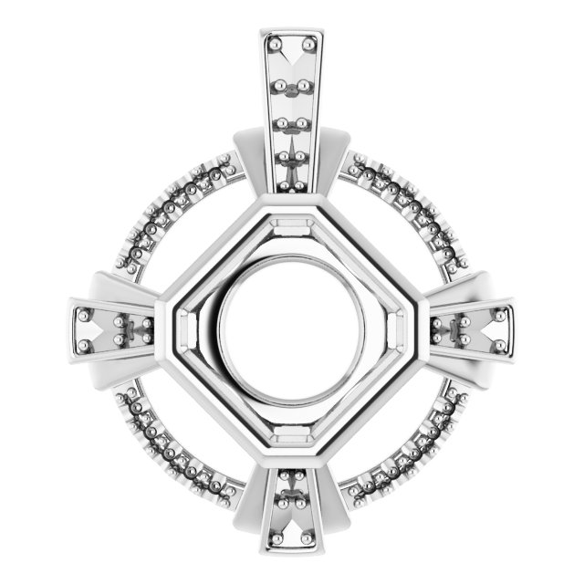 Bezel-Set Accented Pendant