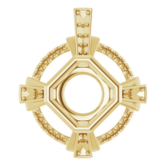 Bezel-Set Accented Pendant
